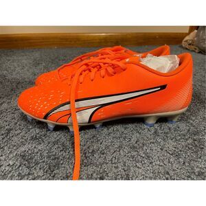 Men's Puma Futbol Ultra Play Fgag 10722401 Orange Soccer Cleats Size 8.5 New